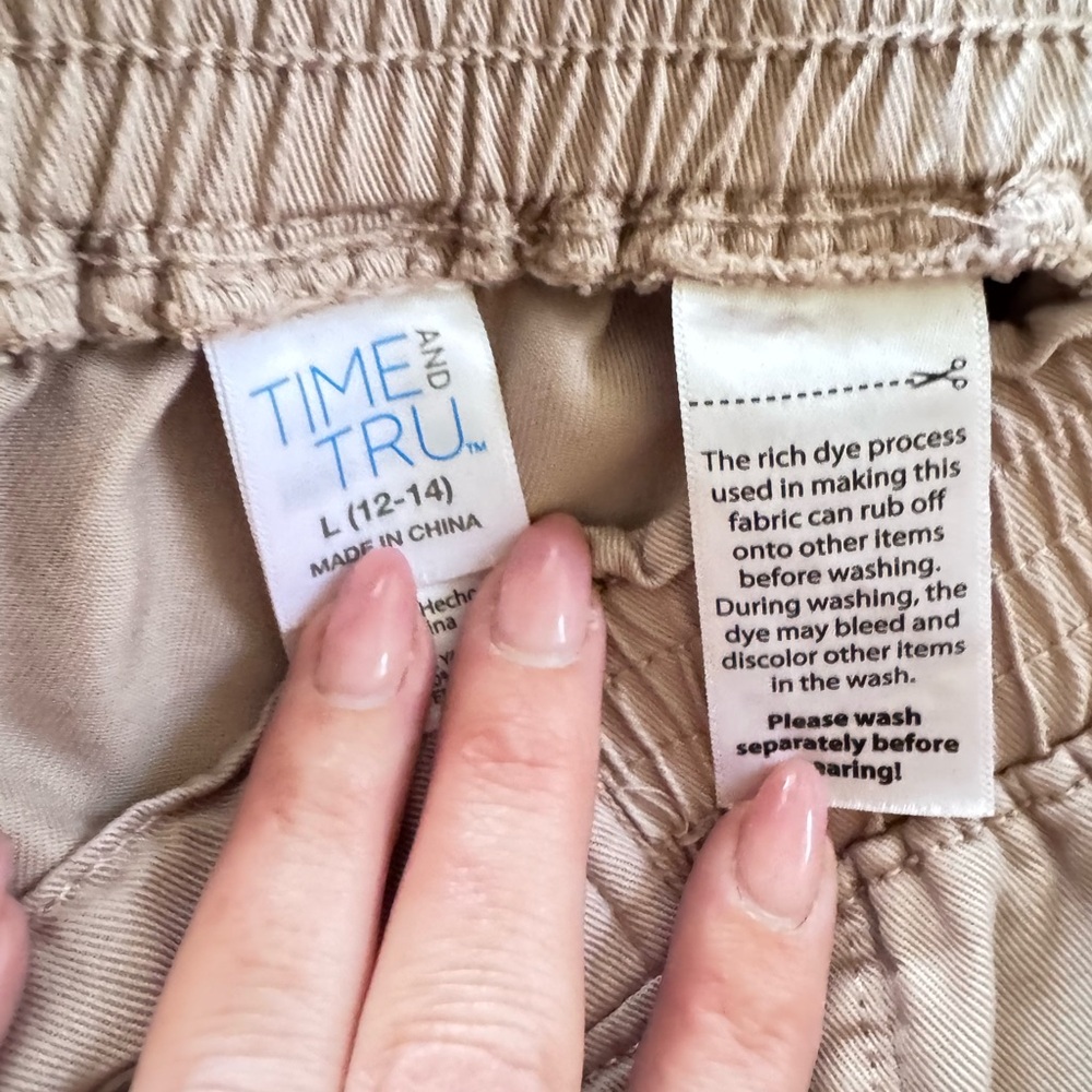 Time and Tru Women's Mauve Cargo Joggers Large, Y2K - Picture 7 of 7